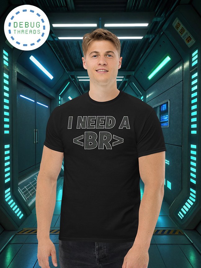 Matrix Vibe "I Need a Break" Funny Coder T-Shirt product image (1)