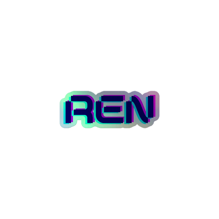 Ren Holographic Sticker product image (1)