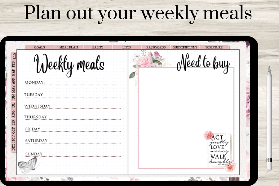 Goodnotes Digital Planning Journal | Clickable Links product image (4)
