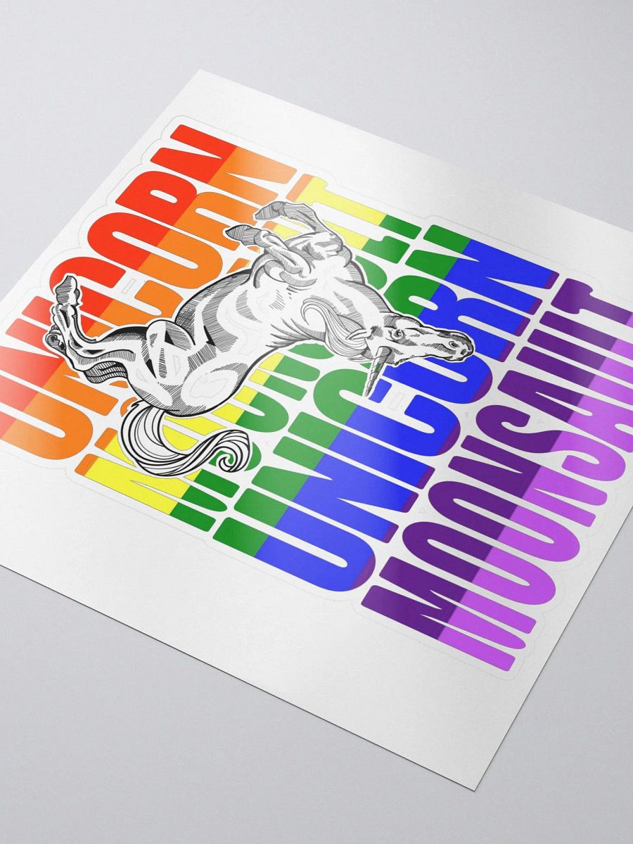 Unicorn Moonsault rainbow sticker product image (3)