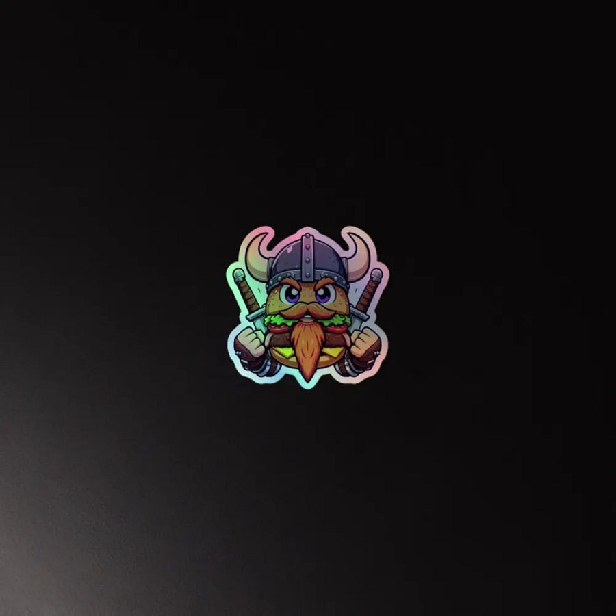 Viking Burger Holographic Sticker Sheet product image (4)