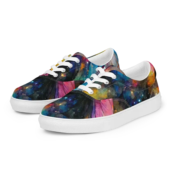 Womem's Cosmic Butterfly Lace-Up canvas Shoes product image (2)