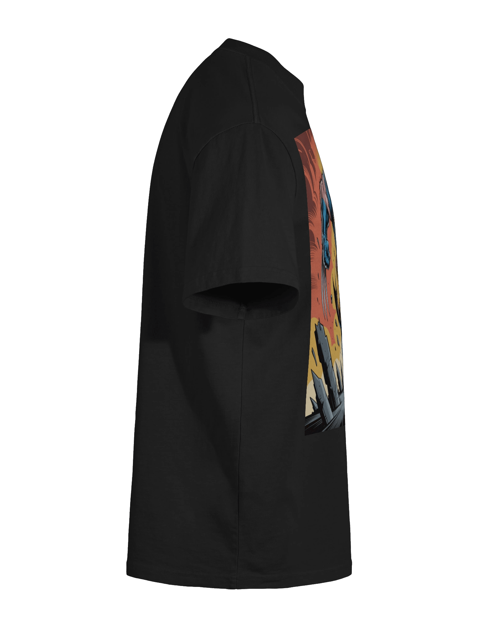 Inferno Claws: Wolverine Faded Berserker Oversized T-Shirt product image (11)