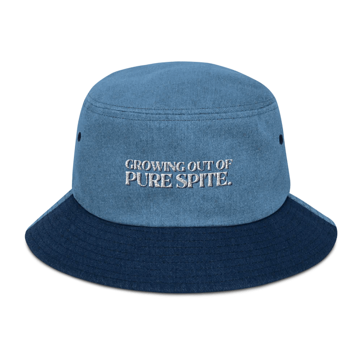 GROWING OUT OF PURE SPITE denim bucket hat product image (8)