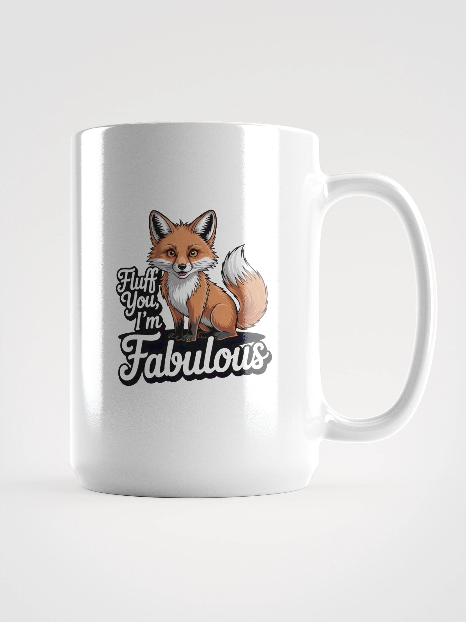 Fabulous Fox White Glossy Mug product image (1)