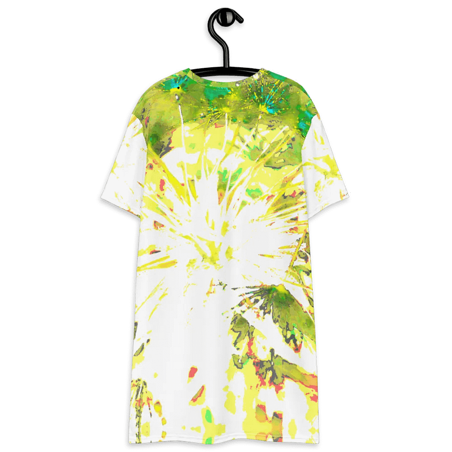 Way Cooler Abstract Dandelion Seeds Ladies T Shirt Dress product image (8)