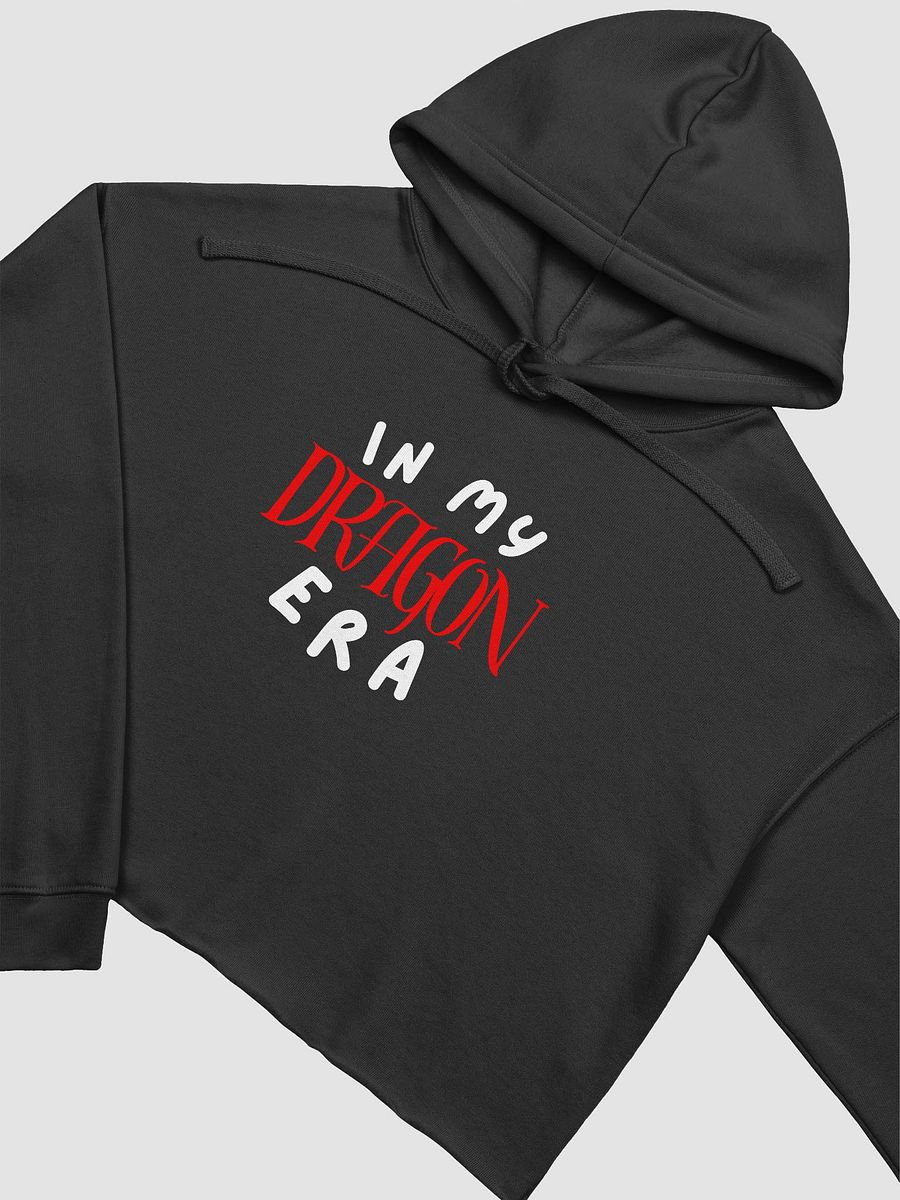 In My Dragon Era Black & Red Cropped Hoodie product image (6)