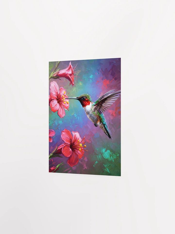 Whispering Blooms: Hummingbird Melody Poster product image (2)