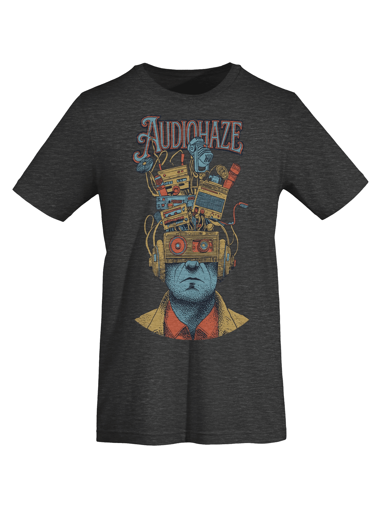 Audio Brain Heather Black T-Shirt product image (7)