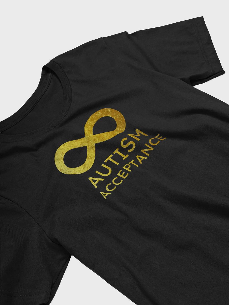 Golden Infinity Autism Acceptance T-Shirt (No Overlap Lines) product image (3)