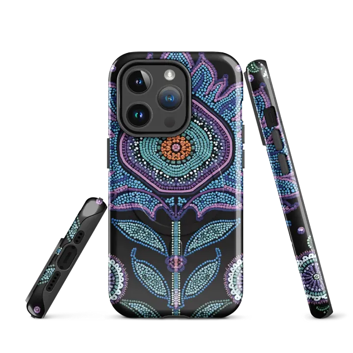 Faux Beaded Floral Bloom MagSafe® Tough iPhone® Case product image (2)