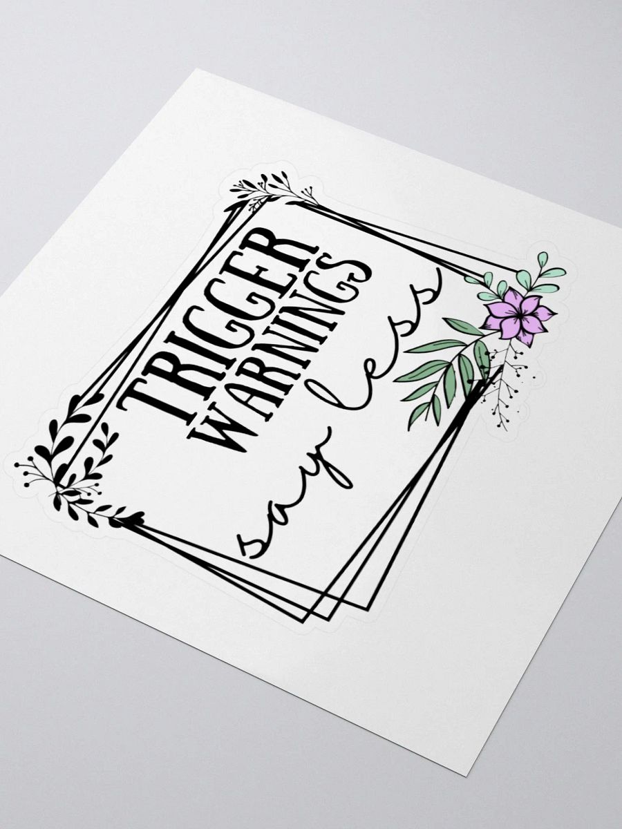 Trigger Warnings Sticker product image (3)