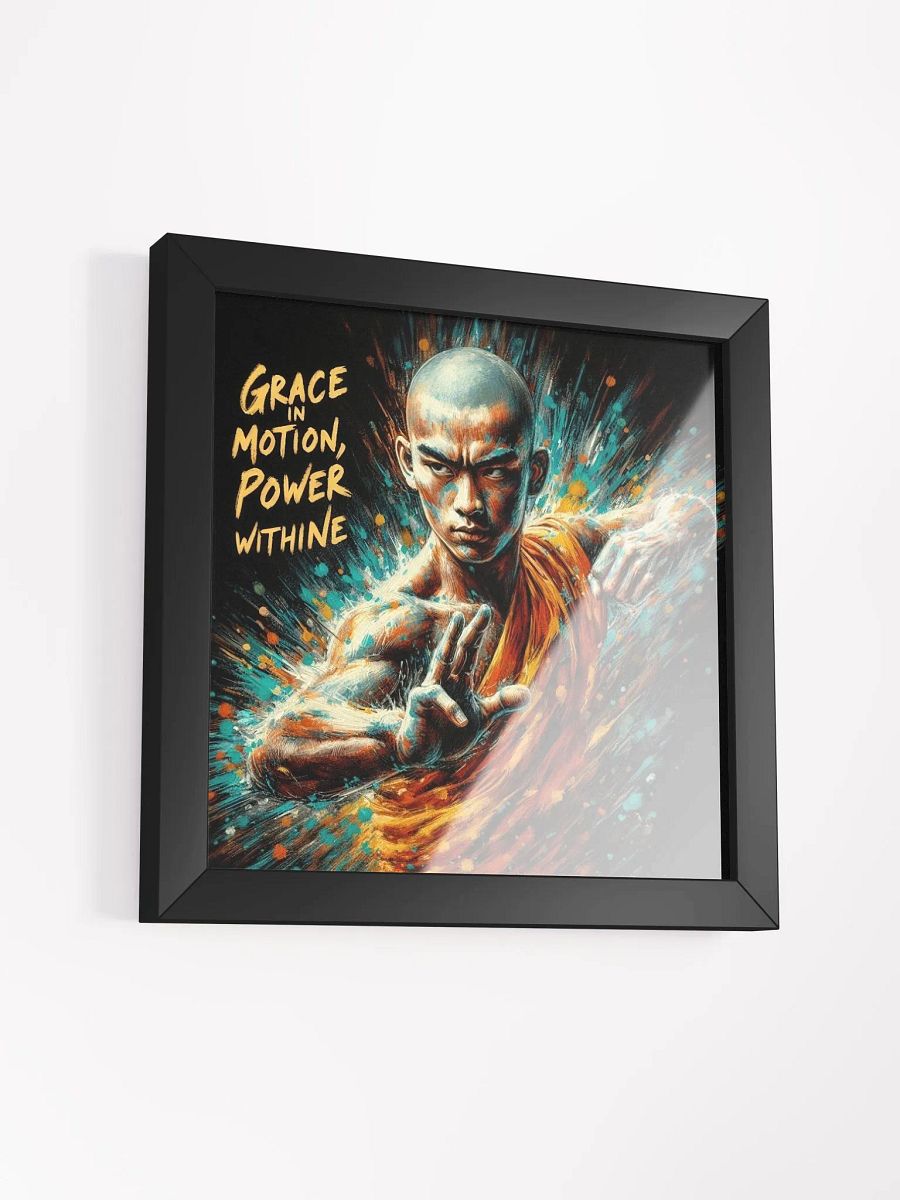 Shaolin Kung Fu Warrior Art Framed Print product image (3)