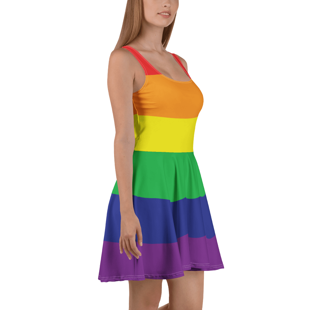 Rainbow Pride Flag Skater Dress product image (3)