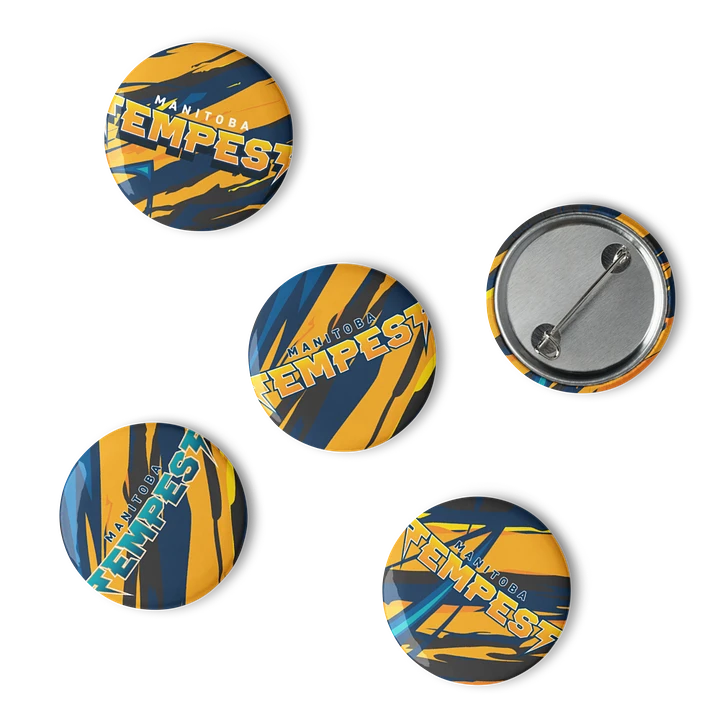 Tempest Dodgeball Club Pin Button Set product image (1)