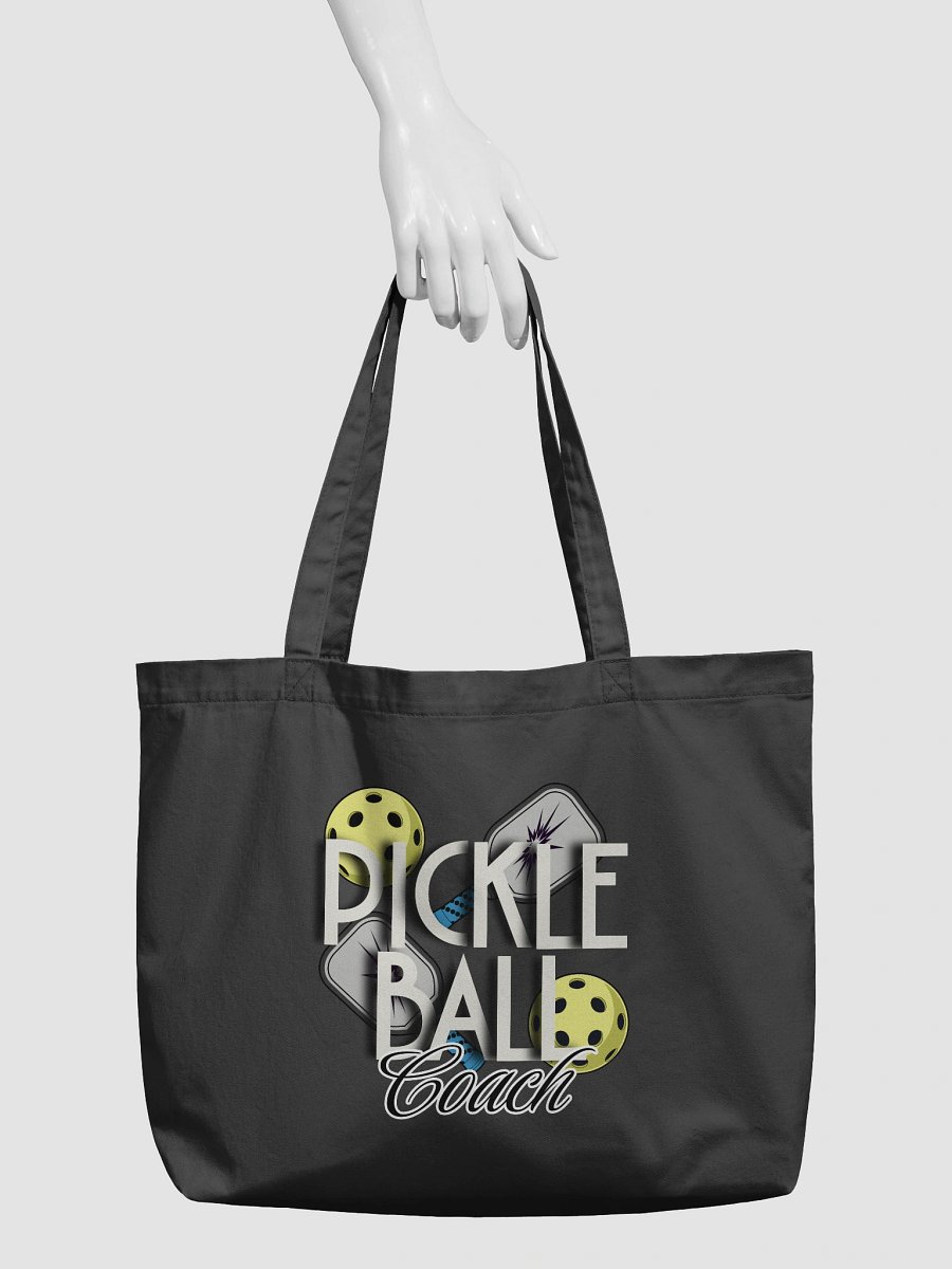 Pickleball Coach Reflective Organic Tote Bag product image (3)