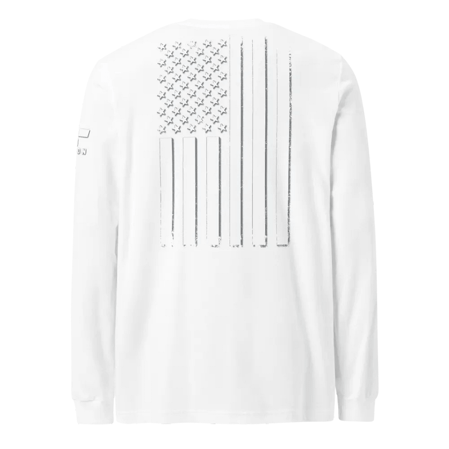 White Out American Flag Long Sleeve product image (1)
