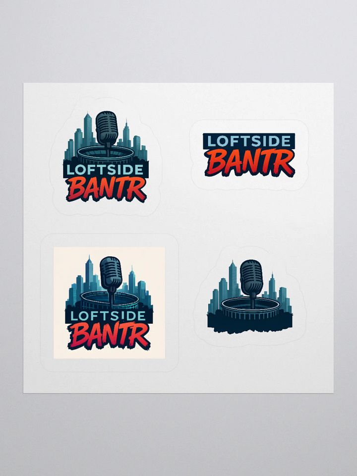 City Mic Kiss Cut Stickers product image (1)