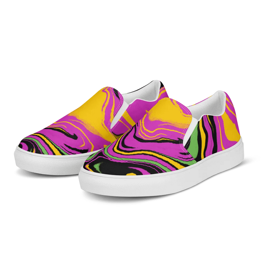 Psychedelic Swirl Women's Slip-Ons product image (5)