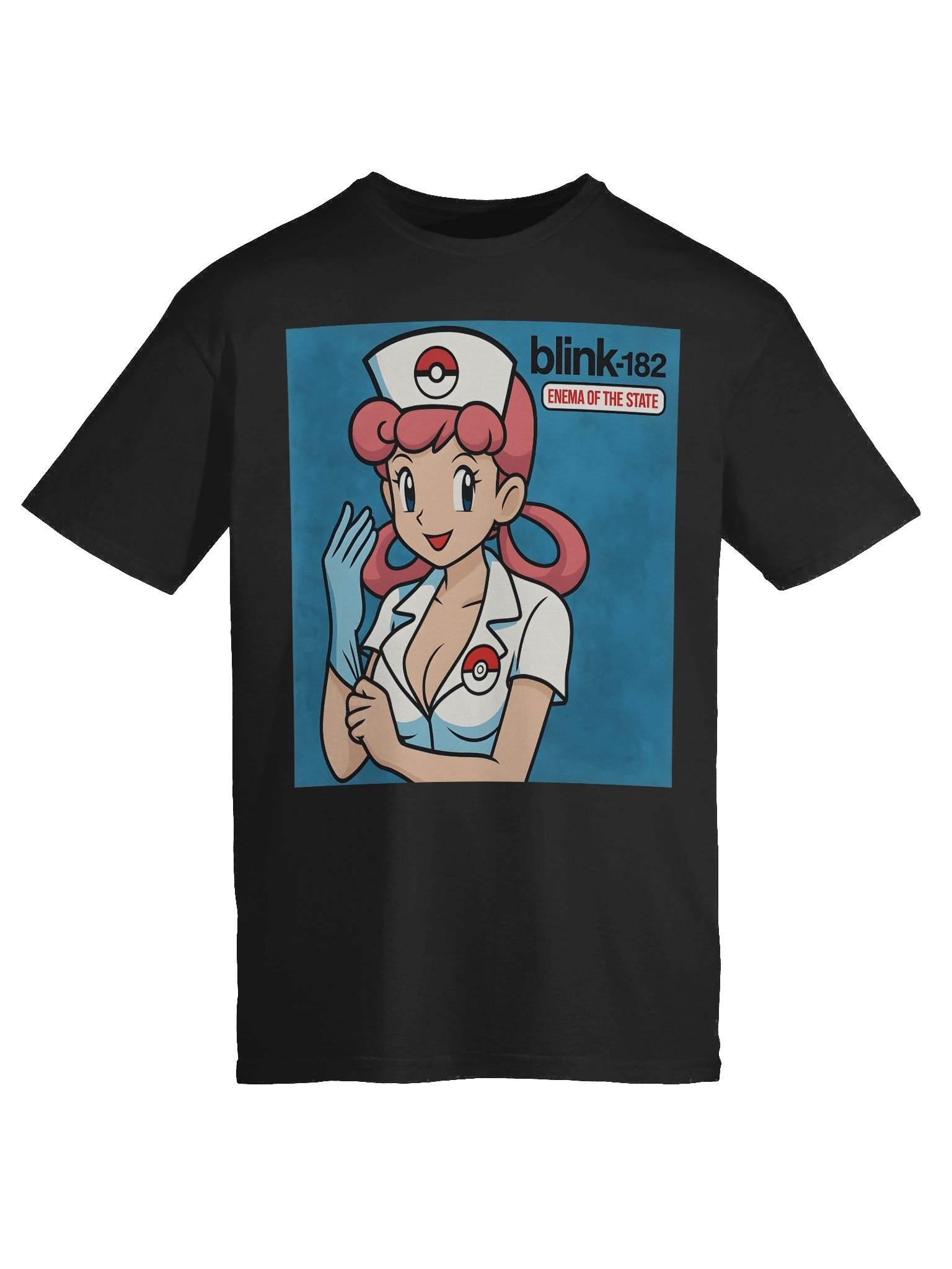 Nurse Joy × Blink-182 – Enema of the State Parody Tee product image (9)