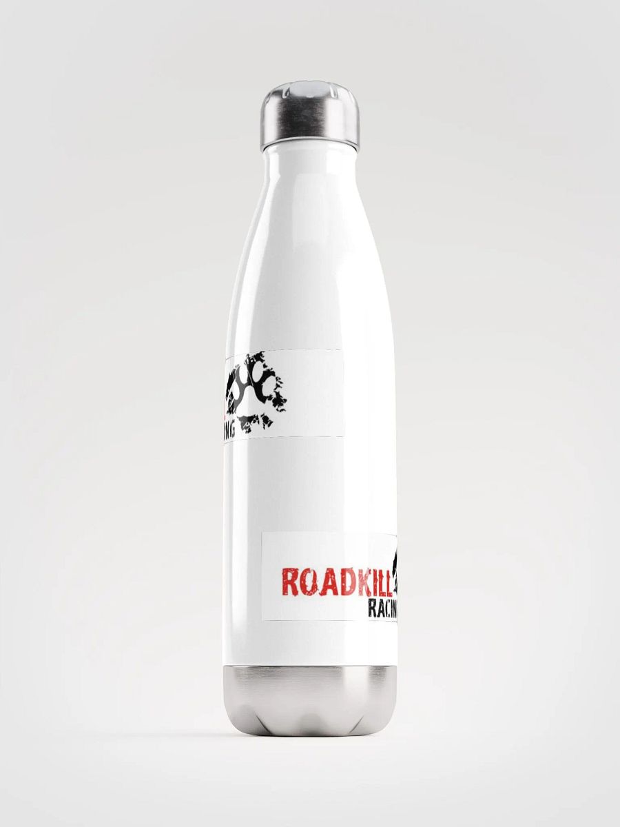 White steel pawprint logo bottle product image (1)