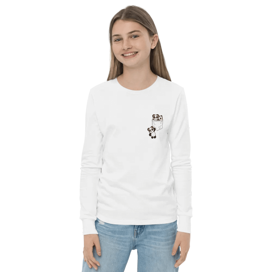 Pocket Of Pandas Youth Long Sleeve product image (2)