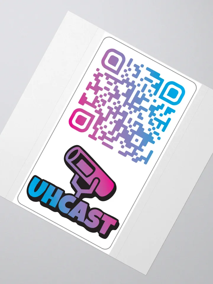 UhCast Promo QR Code Sticker! product image (7)
