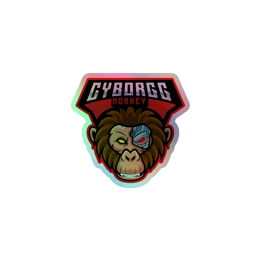 Cyborgg Monkey Holographic Sticker Set product image (1)