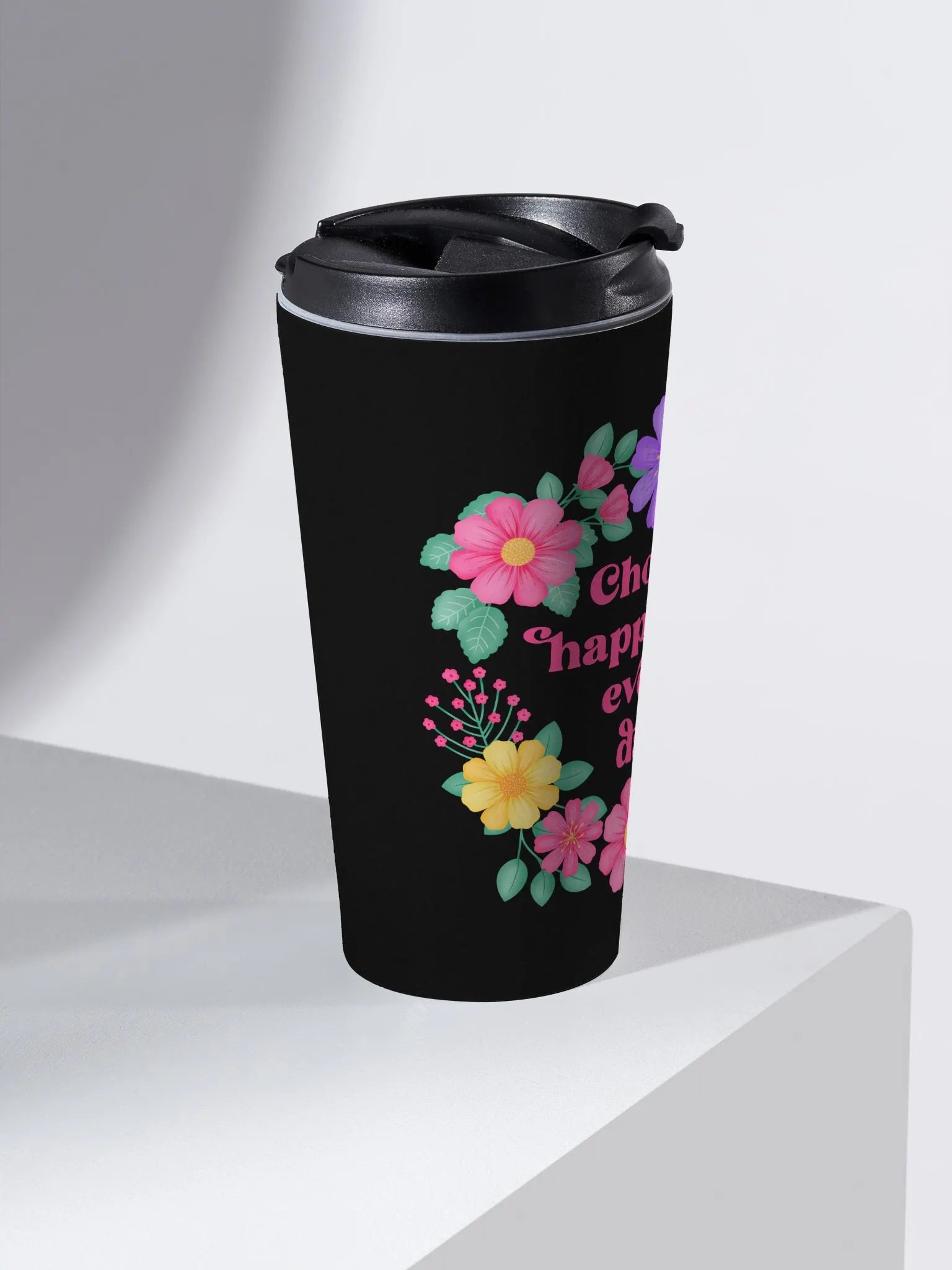 Choose happiness every day - Motivational Travel Mug product image (2)