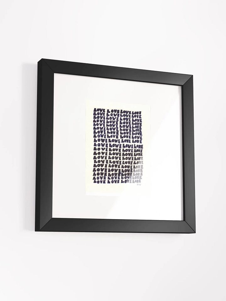 love Panel Card Print Framed product image (2)