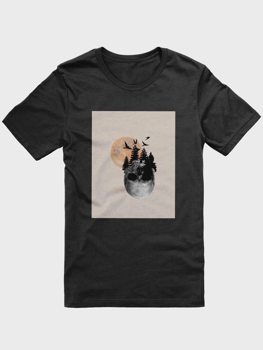 Eerie Moonlight Skull T-Shirt product image (1)