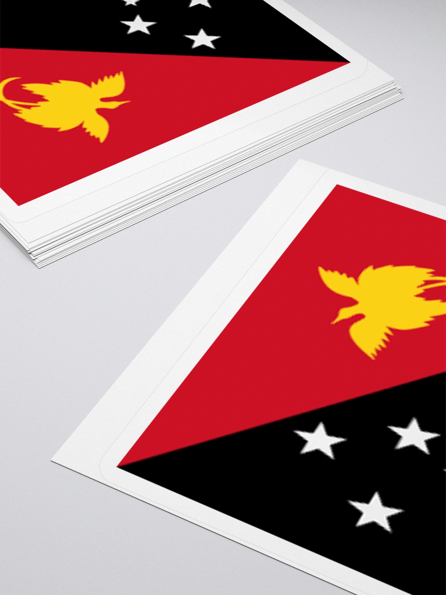 Exclusive Papua New Guinea National Flag Kiss-Cut Stickers - High-Quality Vinyl, Multiple Sizes product image (12)