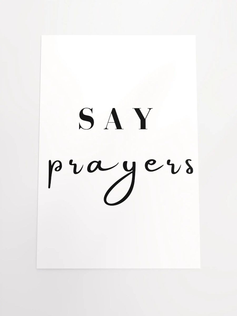 Say Prayers Poster product image (1)
