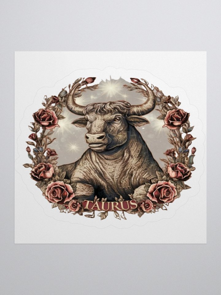 Taurus Zodiac Sticker - Exclusive Bull Design | TDS Music product image (1)