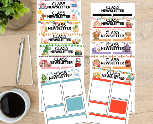 Year Long Editable Classroom Newsletter product image (1)
