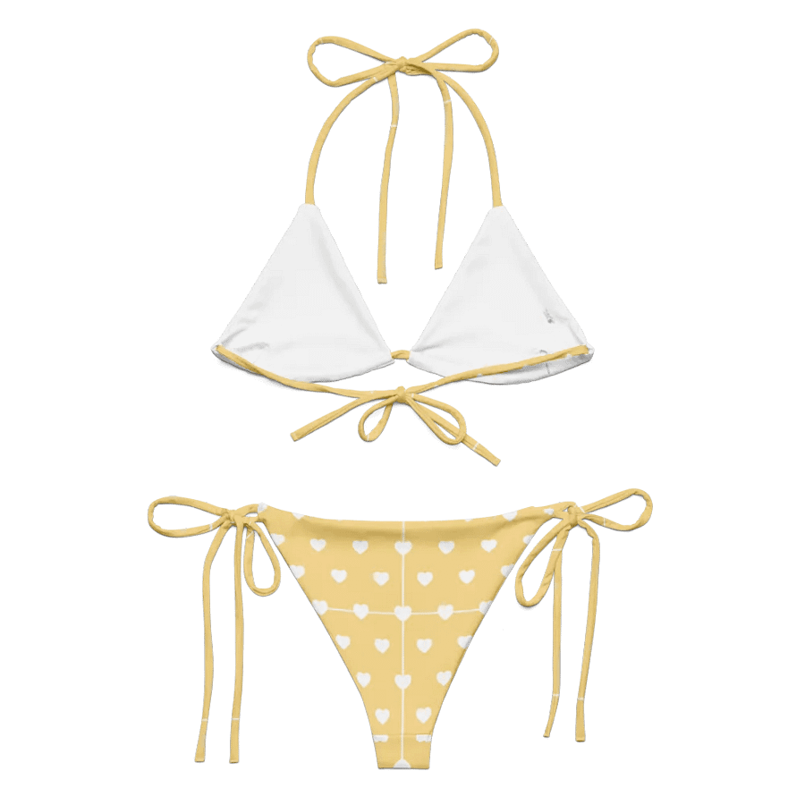 Pastel Heart Seamless Pattern String Bikini - v2 product image (5)