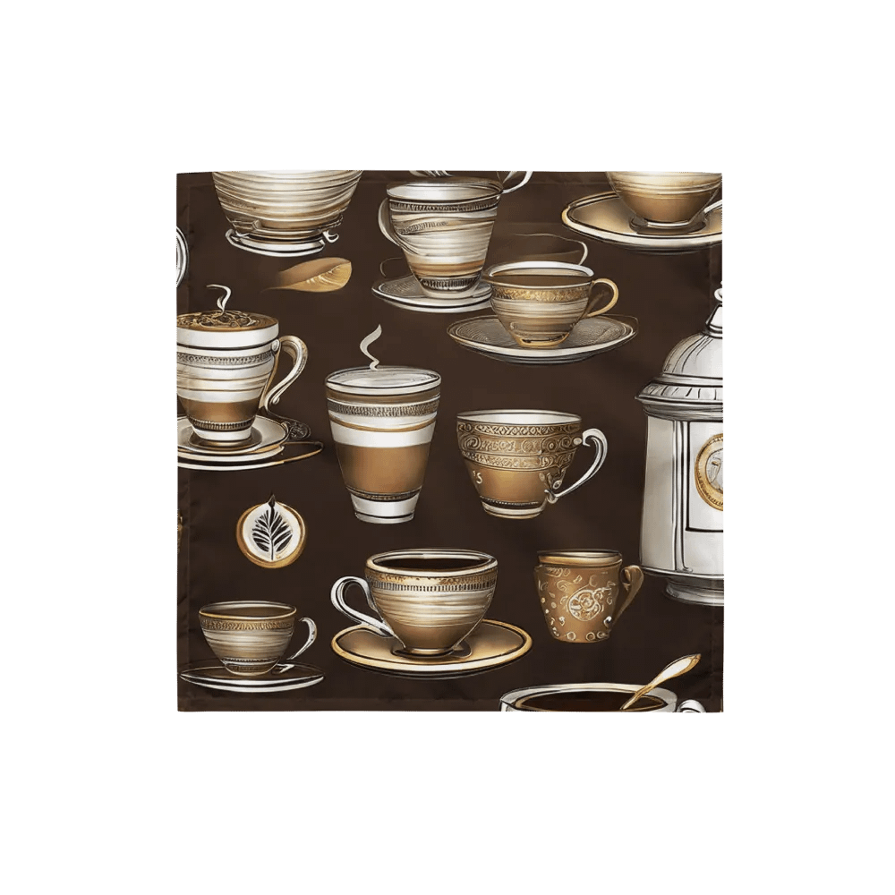 Elegant Coffee Time All-Over Bandana product image (1)