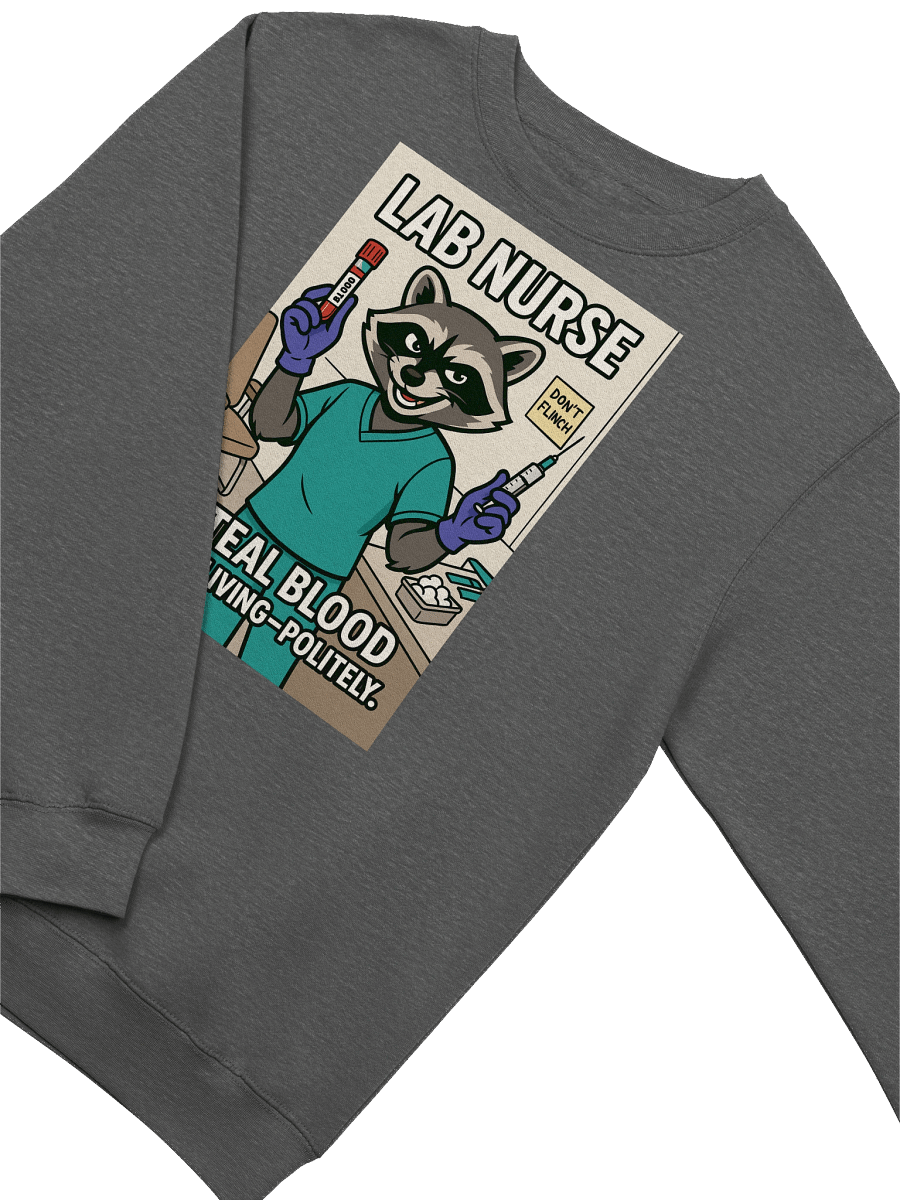 Lab Nurse Raccoon Crewneck Sweatshirt product image (17)
