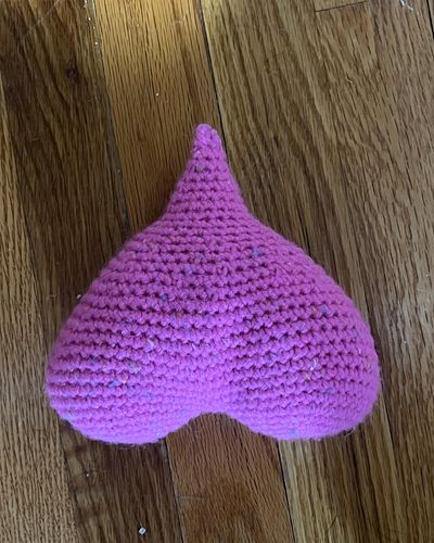 Working on a free hand monster heart.

Now for eyes, arms, legs, horns, and other embellishments. Maybe a biw and arrow/quive...
