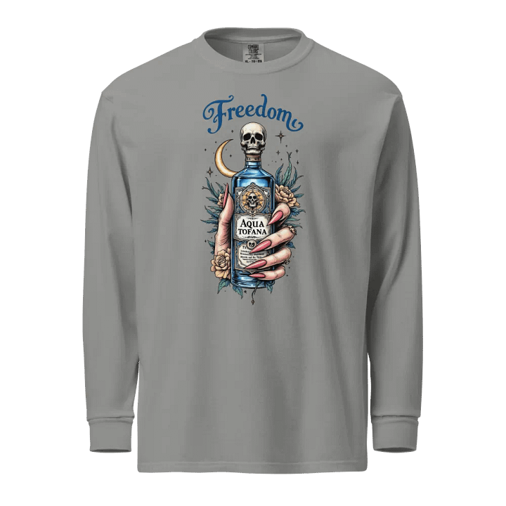Freedom Tattoo Style Aqua Tofana Long Sleeve Comfort Colors Tee product image (7)