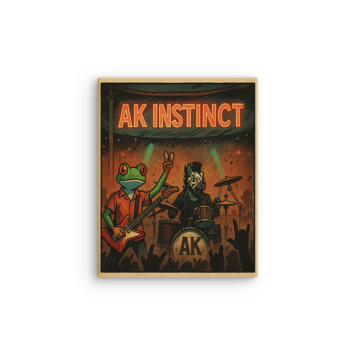 AK INSTINCT - The Band Begins Playing, Canvas product image (1)