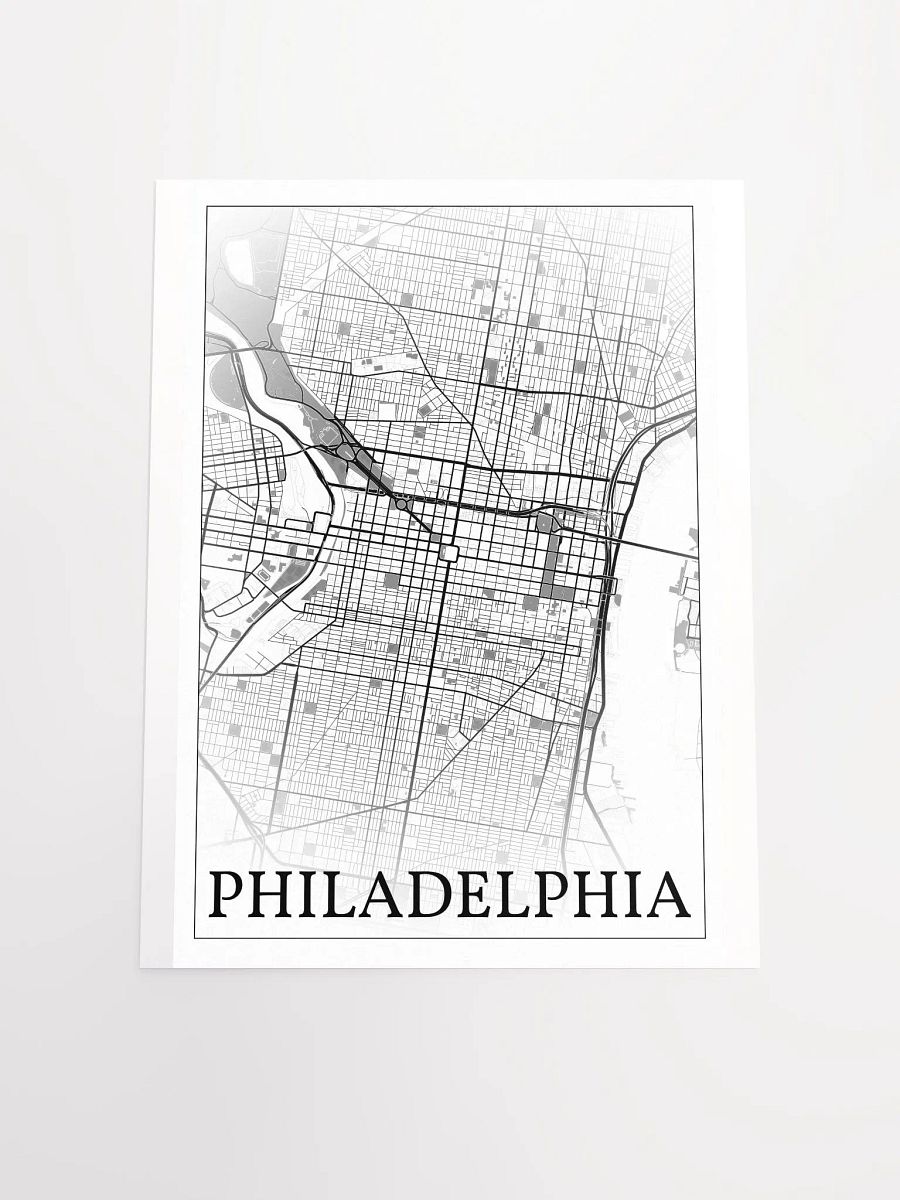 Philadelphia, Pennsylvania, USA, city map print product image (18)