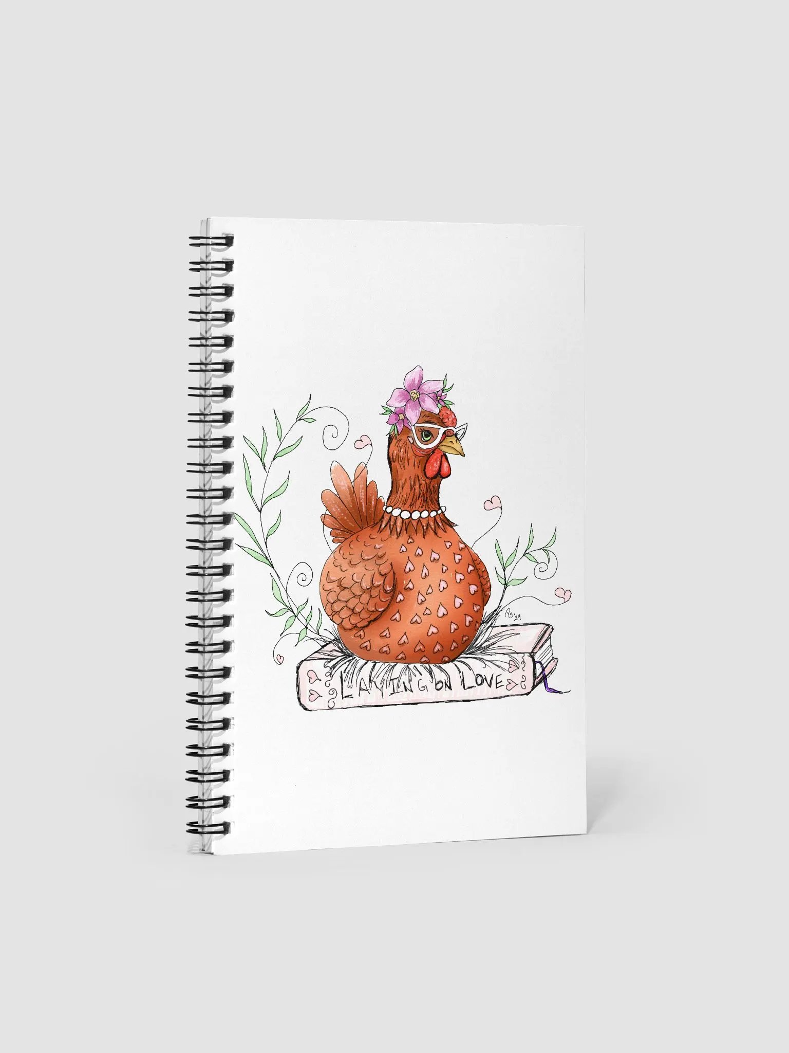 Laying On Love Spiral Notebook product image (1)