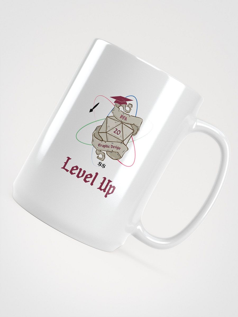 "Level Up" BFA Graduation Coffee Mug – Graphic Design Edition product image (4)