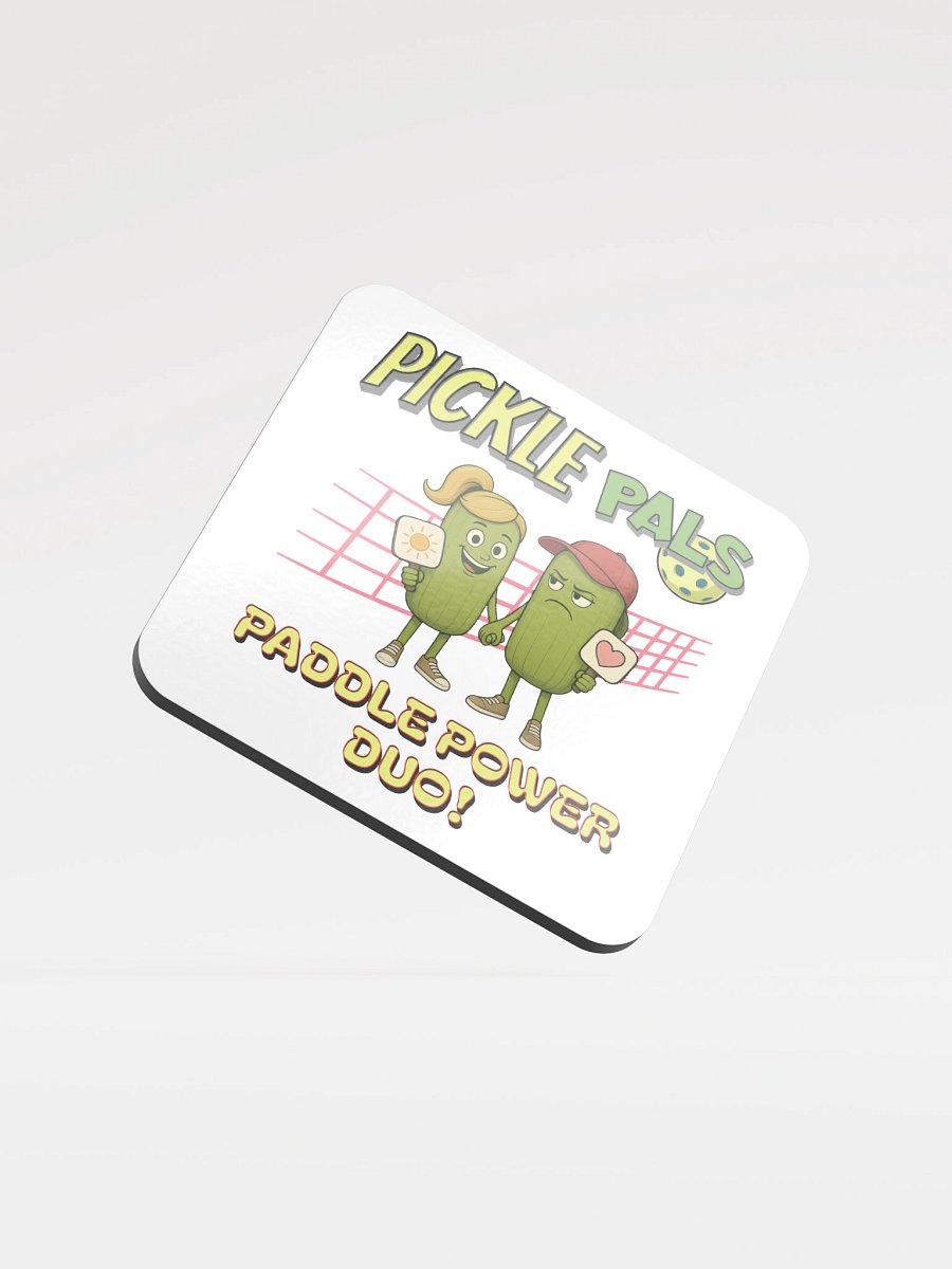 Pickle Pals Couple Paddle Power Duo Pickleball Coaster Set product image (2)