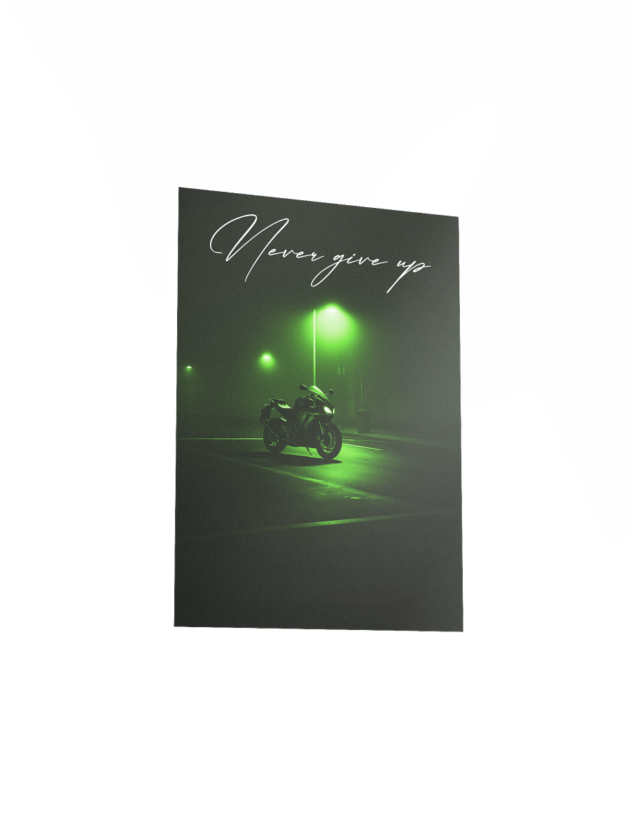 "Never Give Up" Handwritten Matte Poster product image (14)