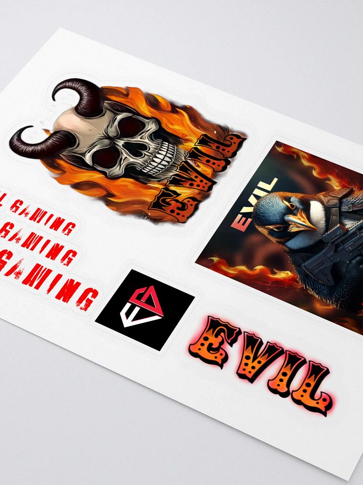 EVIL Gaming Design Sticker Sheet Set product image (2)