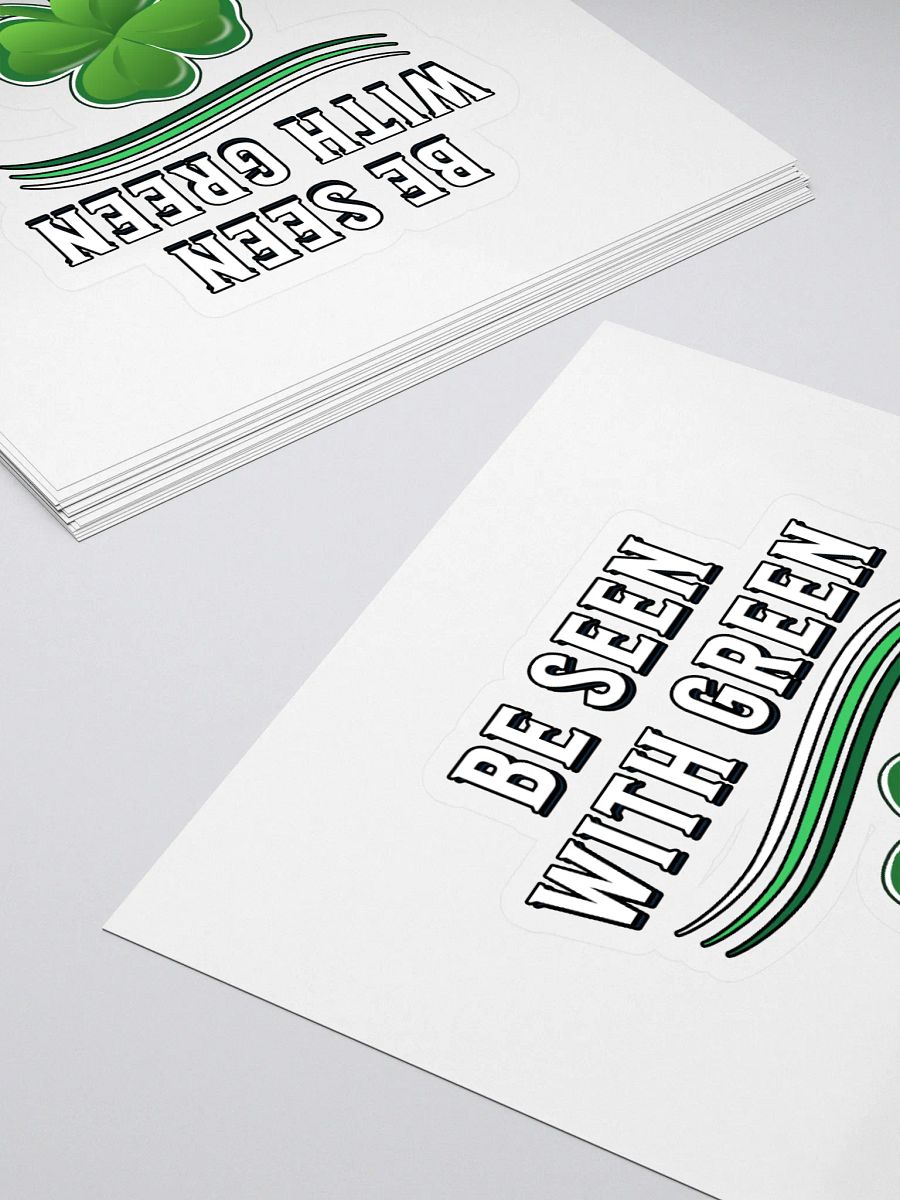 Be Seen With Green St. Patrick's Day Sticker product image (4)
