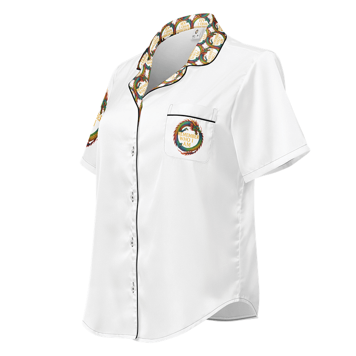 🕊️ Remember Who I Am – Silky Statement Pyjama Shirt Soft to the touch. Loud in meaning. product image (1)