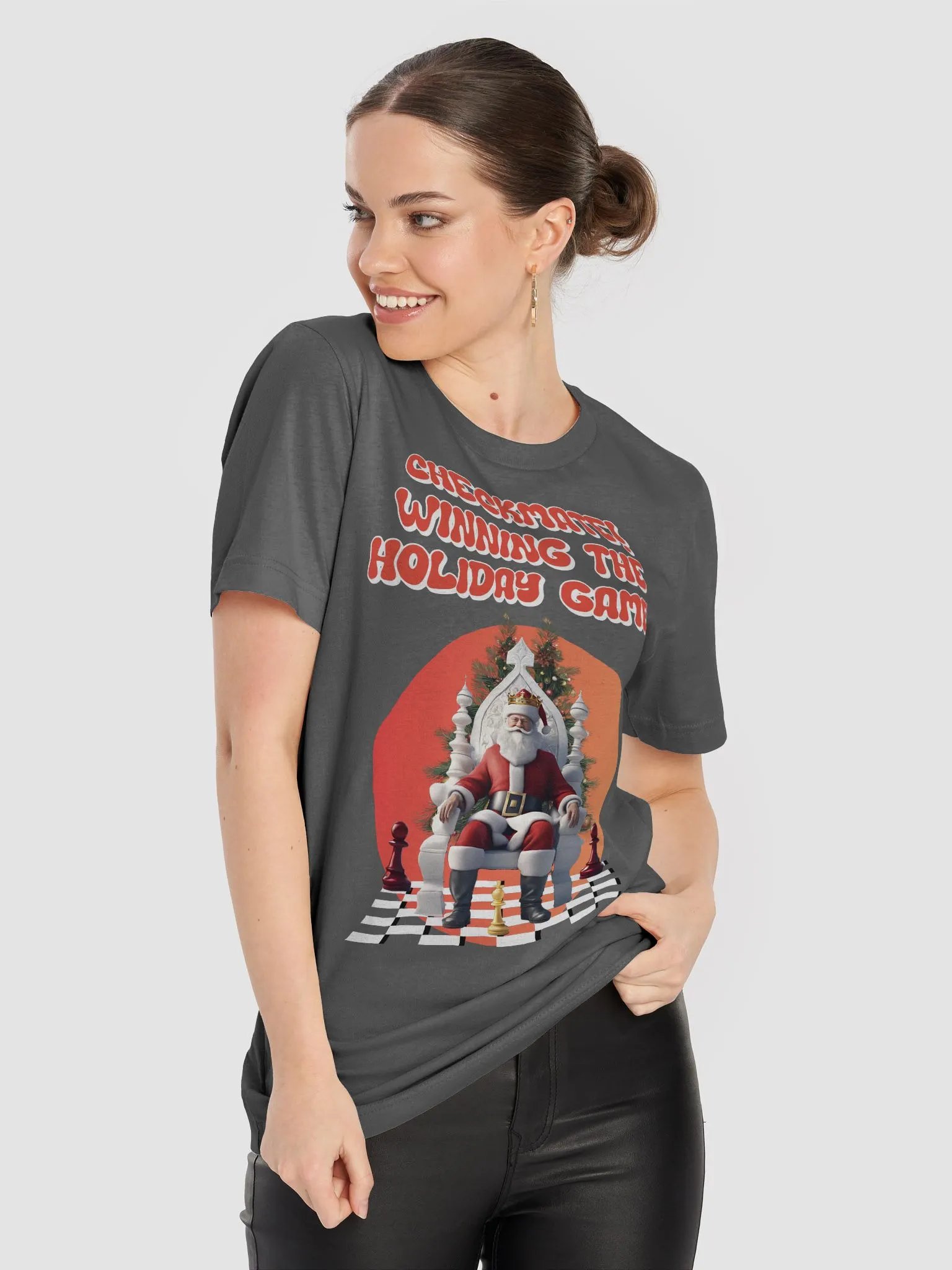 Checkmate! Winning The Holiday Game! Santa Claus T-shirt product image (48)